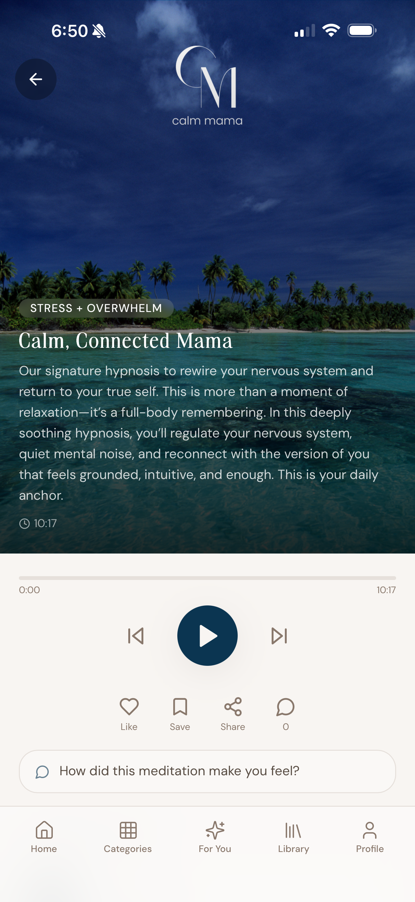 Calm Mama app screenshot